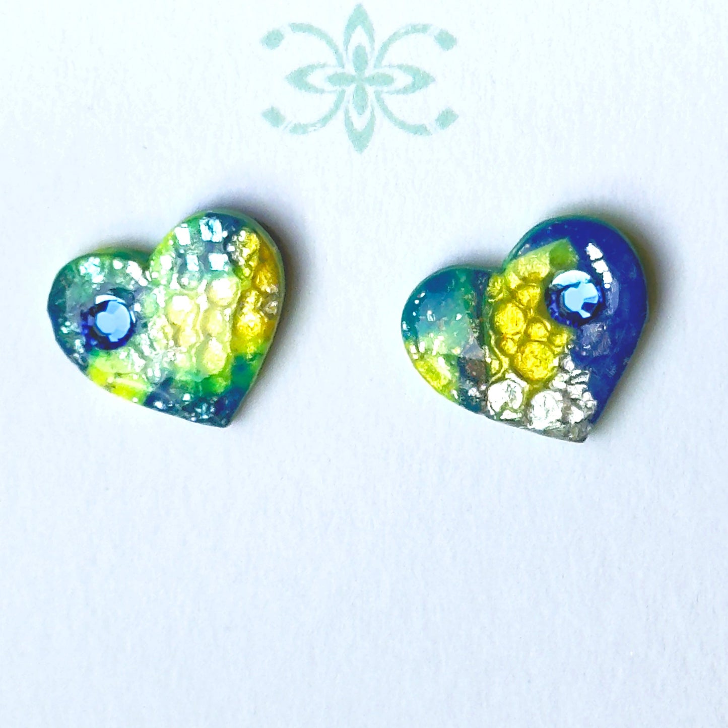 Heart Stud Earrings, Chestnut Chic Studio