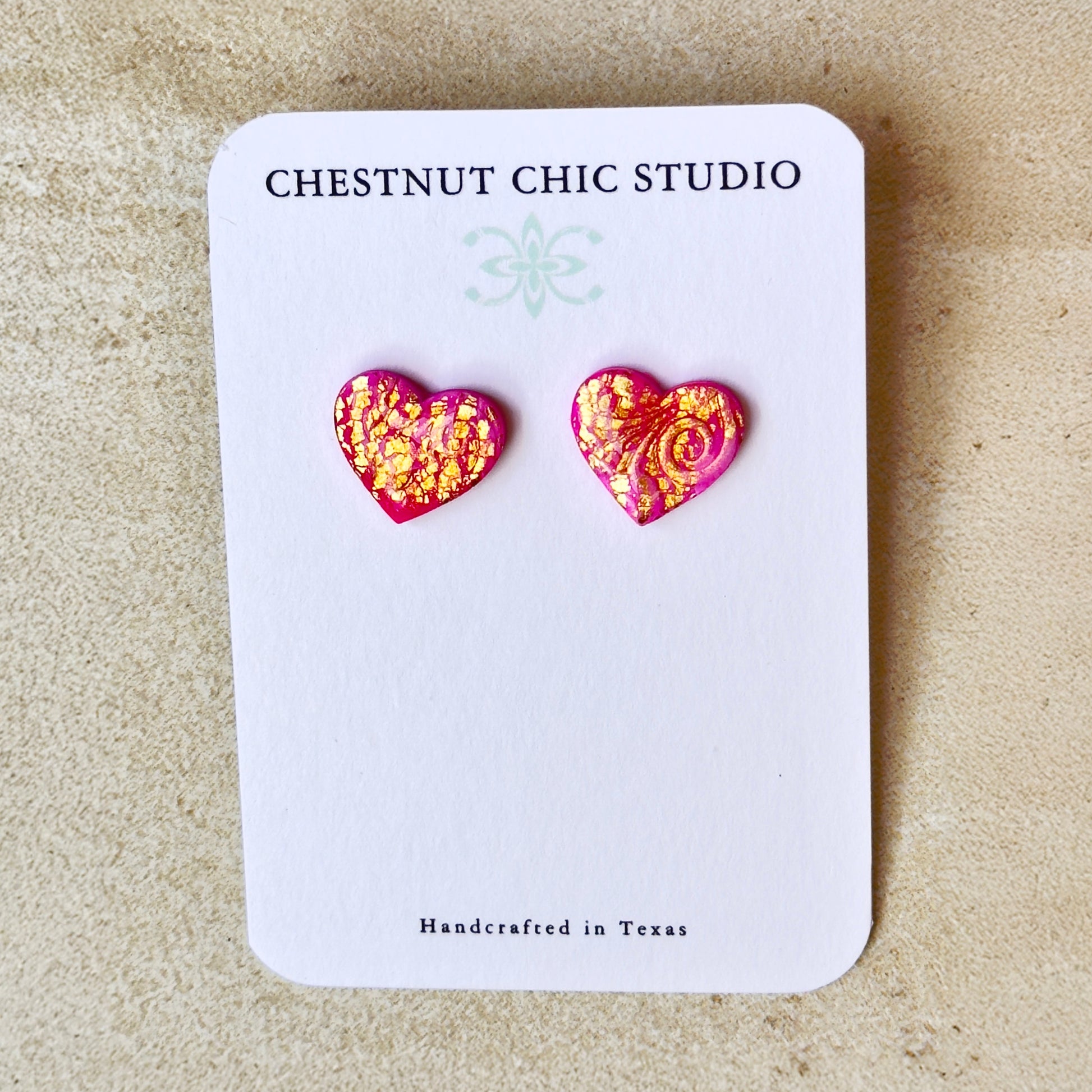 Polymer Clay Earrings, Small Heart Earrings, Heart Earrings for Kids