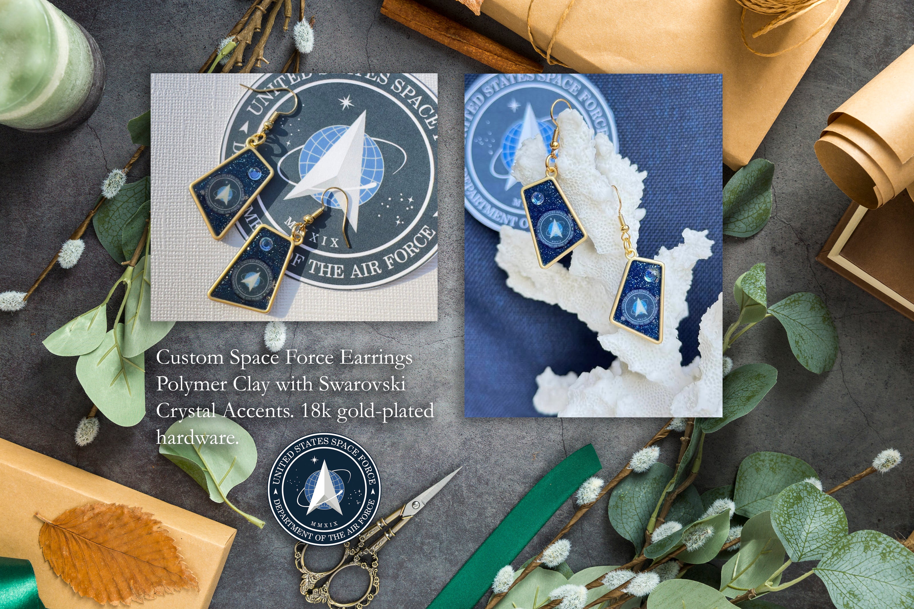 One-of-a-kind custom handcrafted jewelry pieces by Chestnut Chic Studio